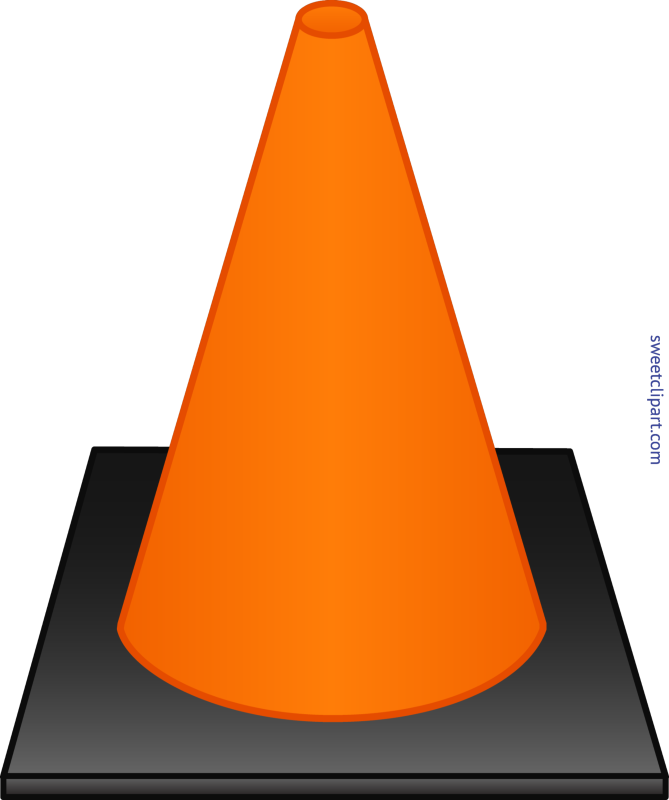 Pin Orange Cone Clipart - Traffic Cone Clip Art (669x800)