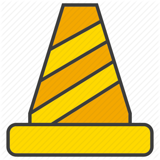 Traffic Cone Clip Art Black And White - Traffic Cone Clip Art Black And White (512x512)