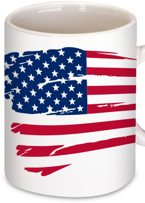 The Usa Mug The Usa Mug - American Flag Sticker (rectangle) (284x426)