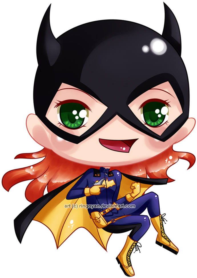 Batgirl By Ringoyan - Chibi Batgirl (788x1014)