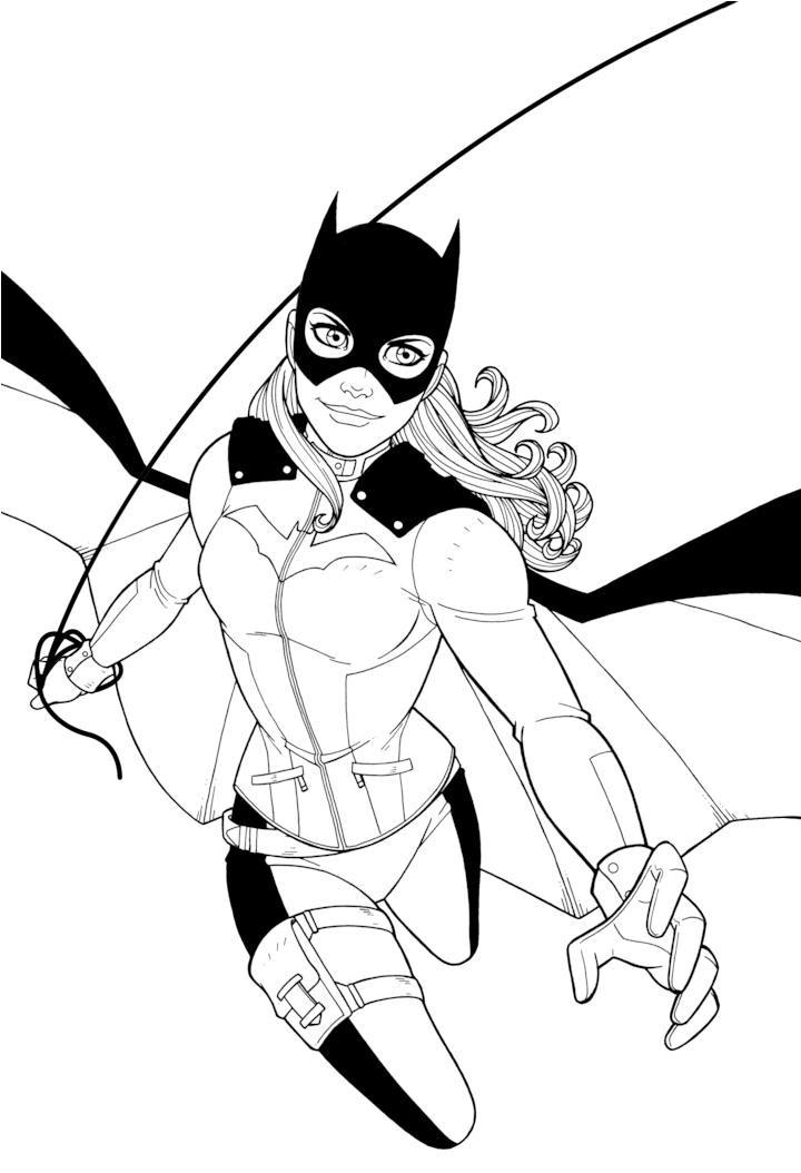 Batgirl By Jamiefayx - Batgirl Drawing New 52 (719x1111)