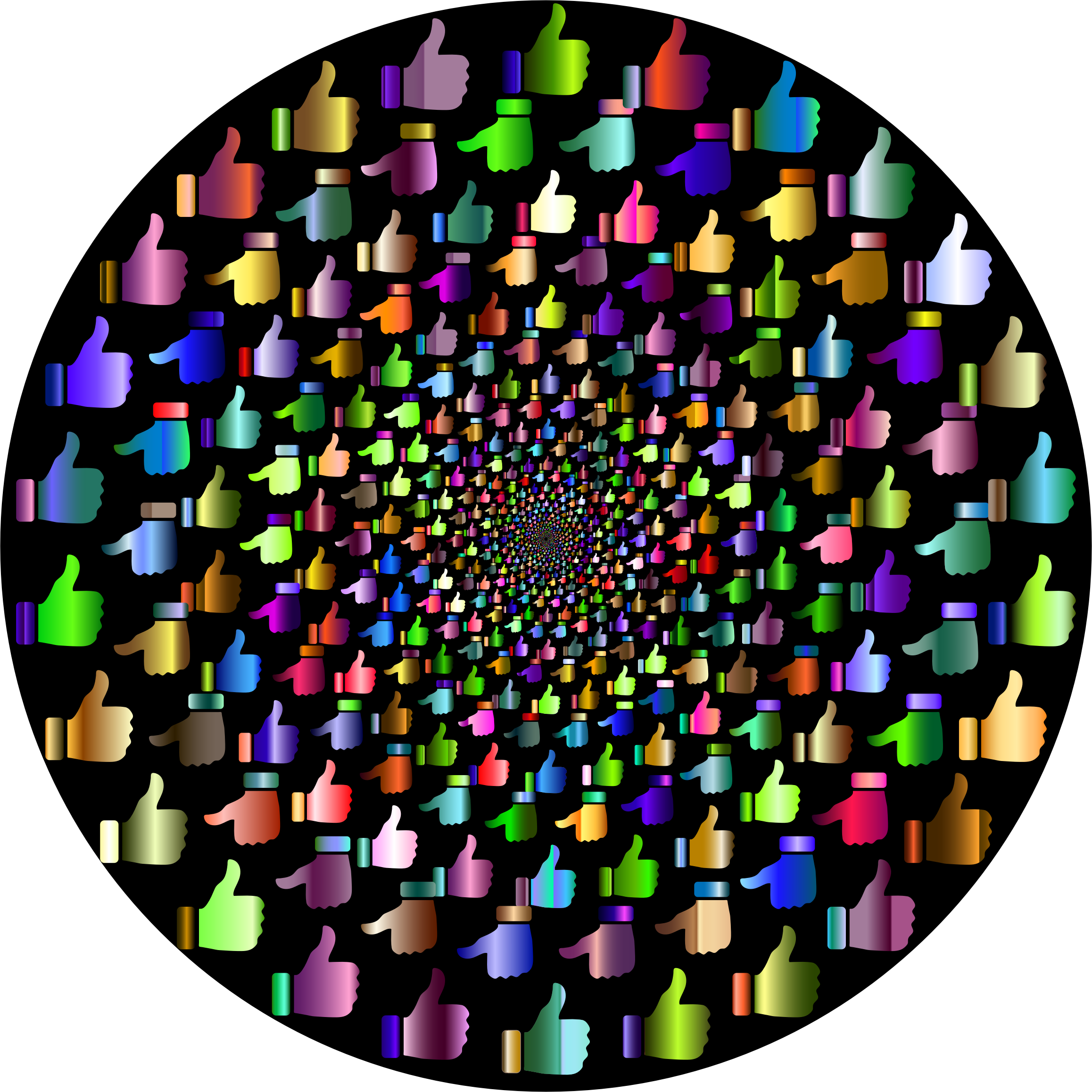 Thumbs Up Vortex 4 - Circle (2316x2316)