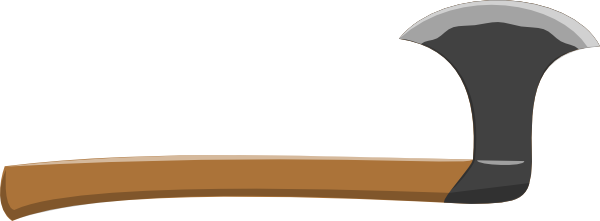 Axe Clipart Simple - Axe Clipart Png (600x221)