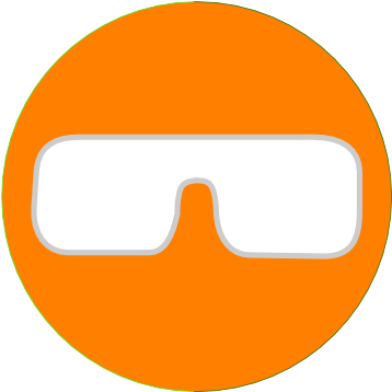 Orange Sun Flower With A Cute Eye With White - Clip Art (594x601)