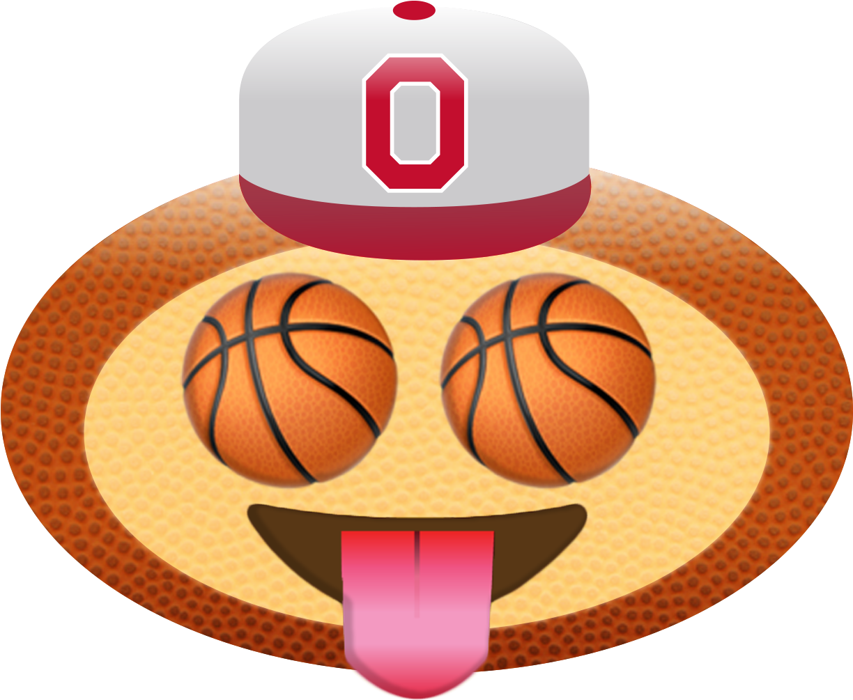 Orange Eyes Clipart - Ohio State Buckeye Emoji (1500x1504)