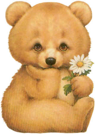 Brown Eyes Clipart Bear - Ositos De Peluche Gif (470x484)