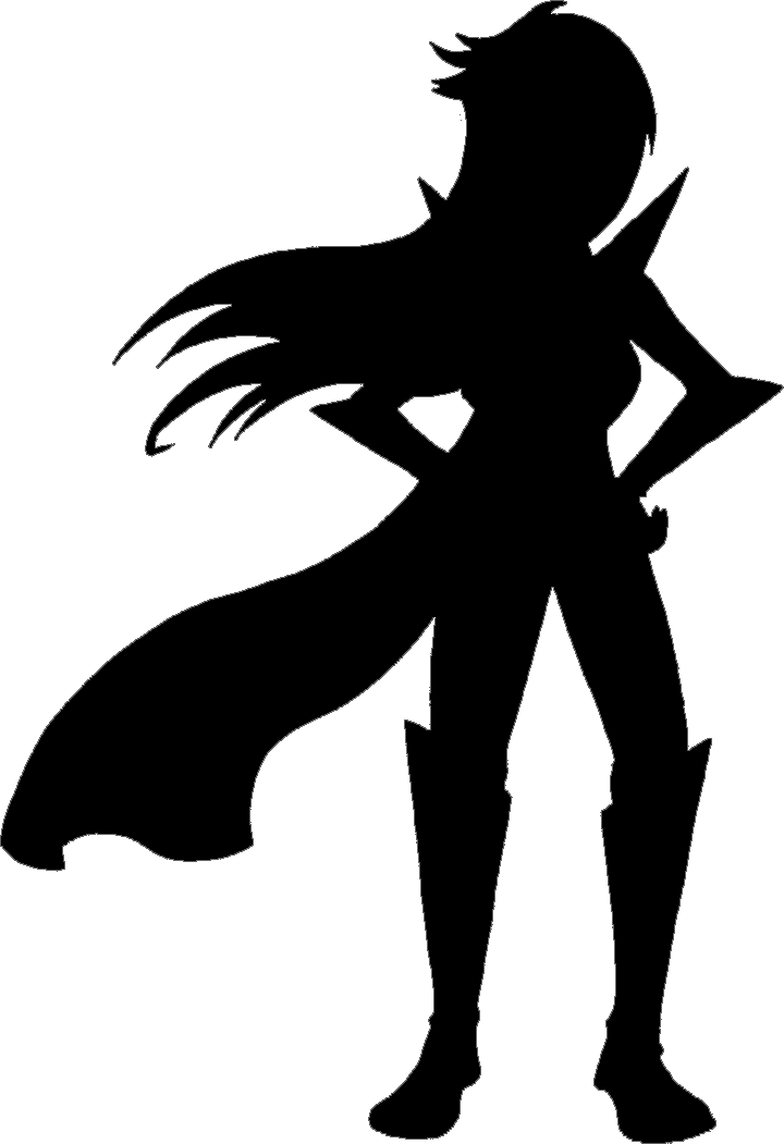 Silhouette For Competition Page - Tech Girl Super Hero (720x1051)