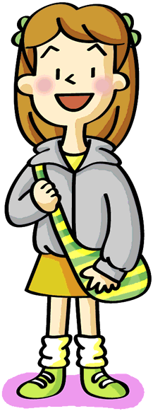 組合って何？ - School Girl Clipart Gif (217x581)