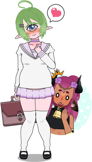 Schoolgirl Levi By Inu-kisekae - Kisekae Cyclops (335x577)
