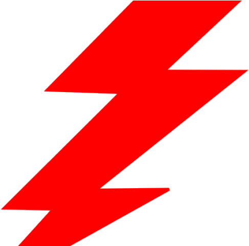 Red Lightning Cliparts - Roter Blitz Clipart (640x480)