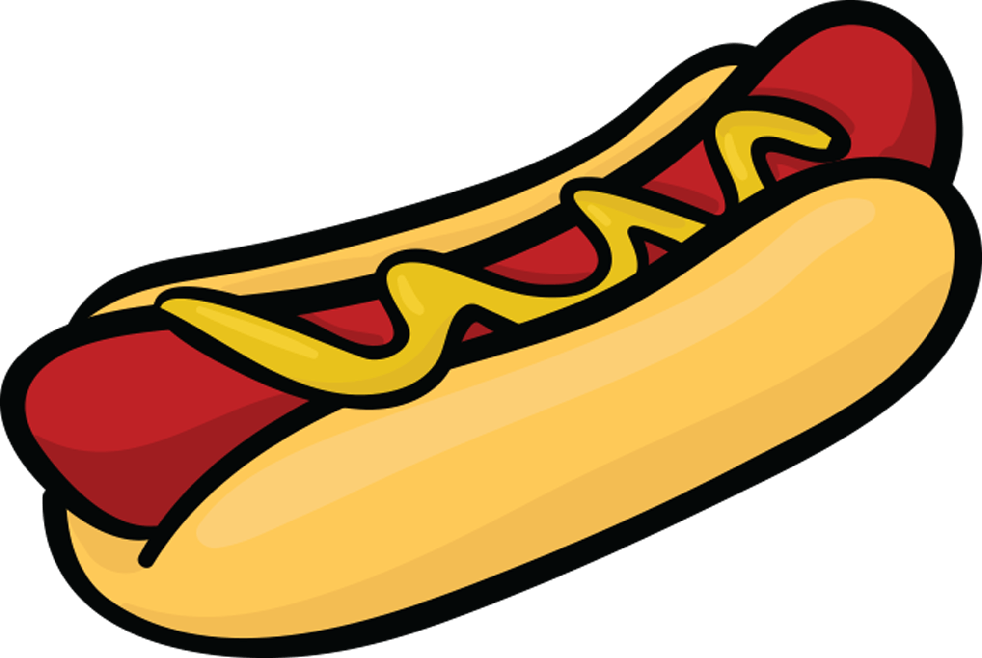 Junk Food Sticker & Emoji Pack For Imessage Messages - Small Cartoon Hot Dog (2000x1340)