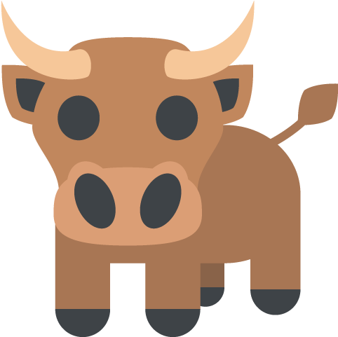 Bull Clipart Propensity - Ox Emoji (512x512)