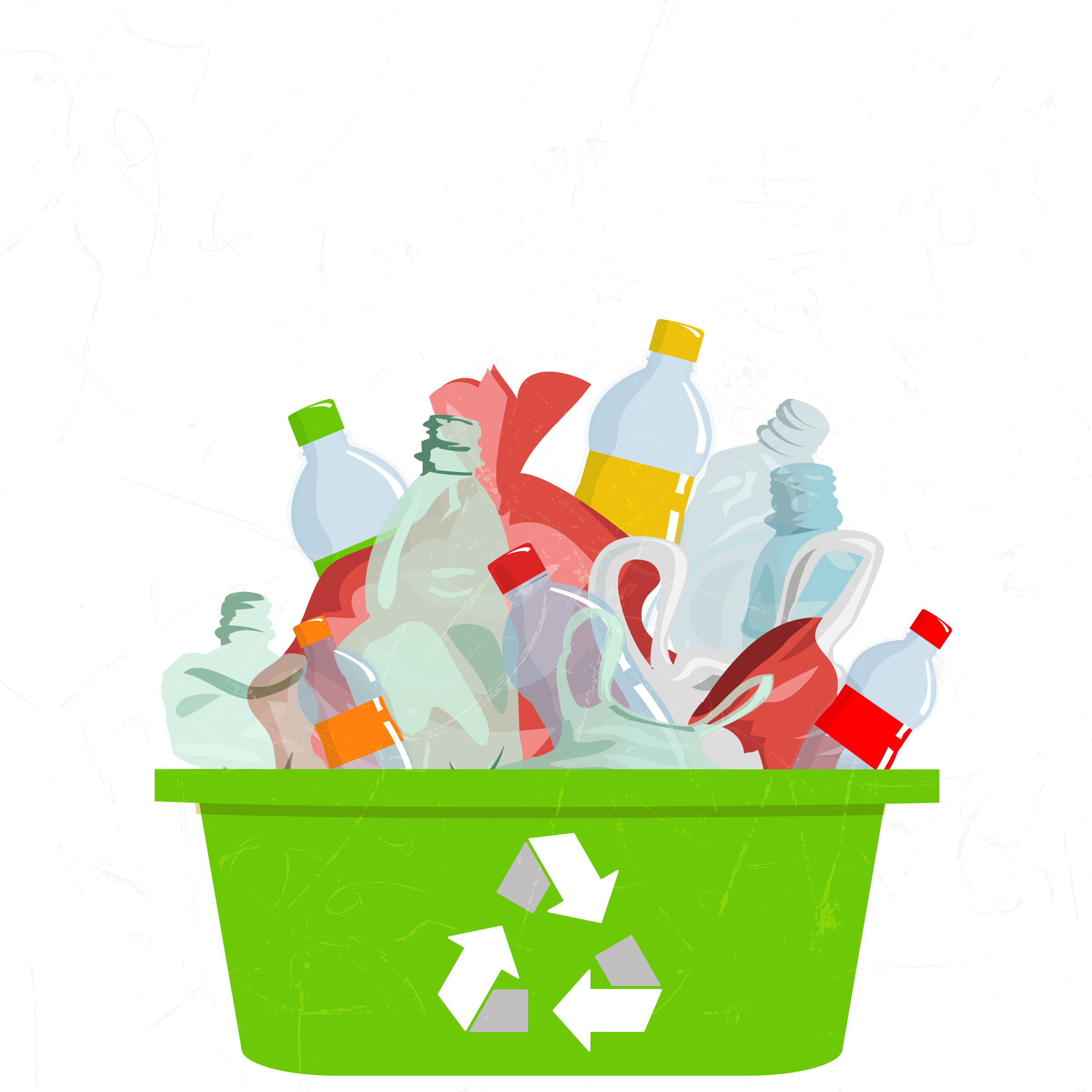 Plastic Recycling Symbol Waste Container - 卡通 廢物 回收 箱 (2480x2480)