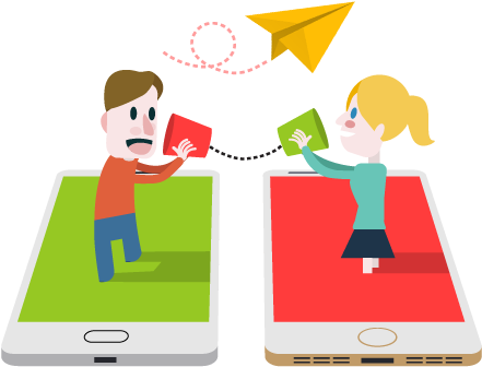 Lonely Are You Bored Because You Don't Have Someone - Chat With Friends Png (500x500)