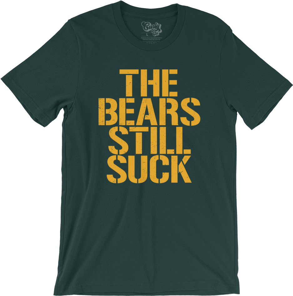 Green Bay Packers The Chicago Bears Still Suck T-shirt - Gamer Shirt - Funny Cat Gamer Shirt, Gamer Gifts Couple, (1000x1000)