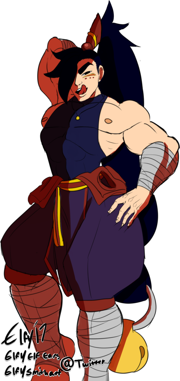 Jong By Elf Saiyan Girl - Elf (616x1298)