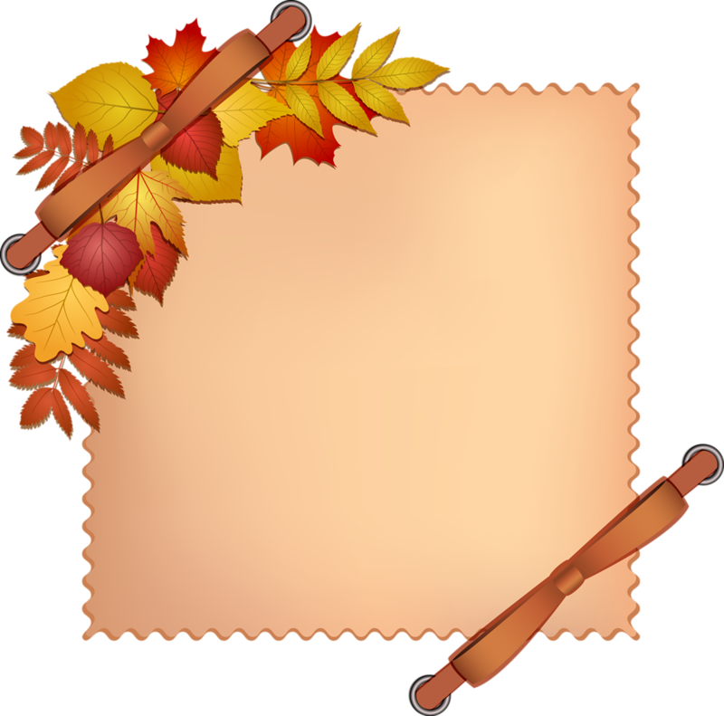 Fallalbumbackground Ideasbirthday Framesscrapbookspicture - Hojas De Otoño Para Invitaciones (800x791)