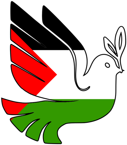 Peace Dove Clipart Palestine - Peace For Palestine (436x500)