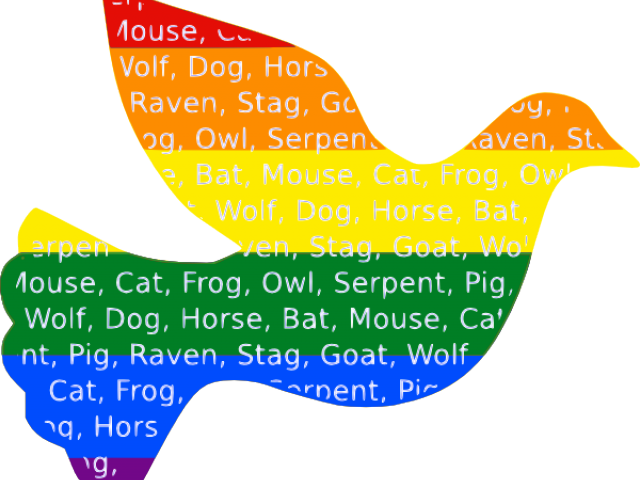 Peace Dove Clipart Rainbow - Peace Dove Clipart Rainbow (640x480)