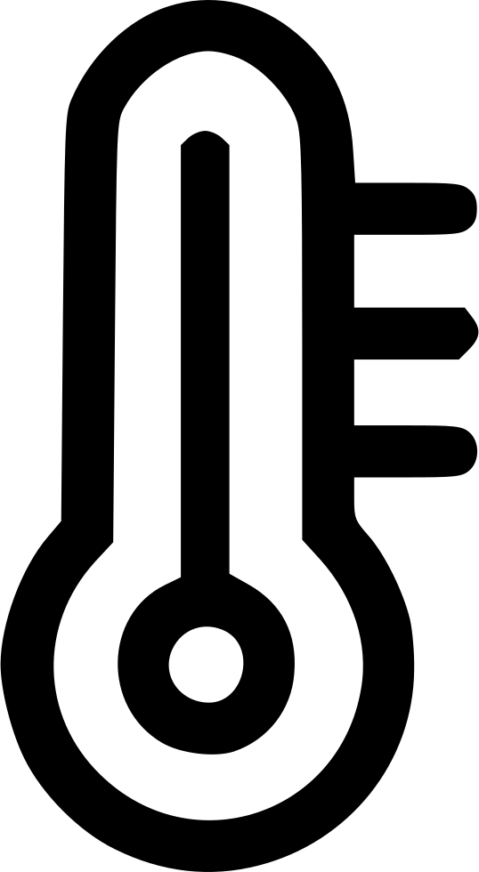 Weather Temperature Heat Mercury Measurement Hot Fever - Rubber Stamp (538x980)