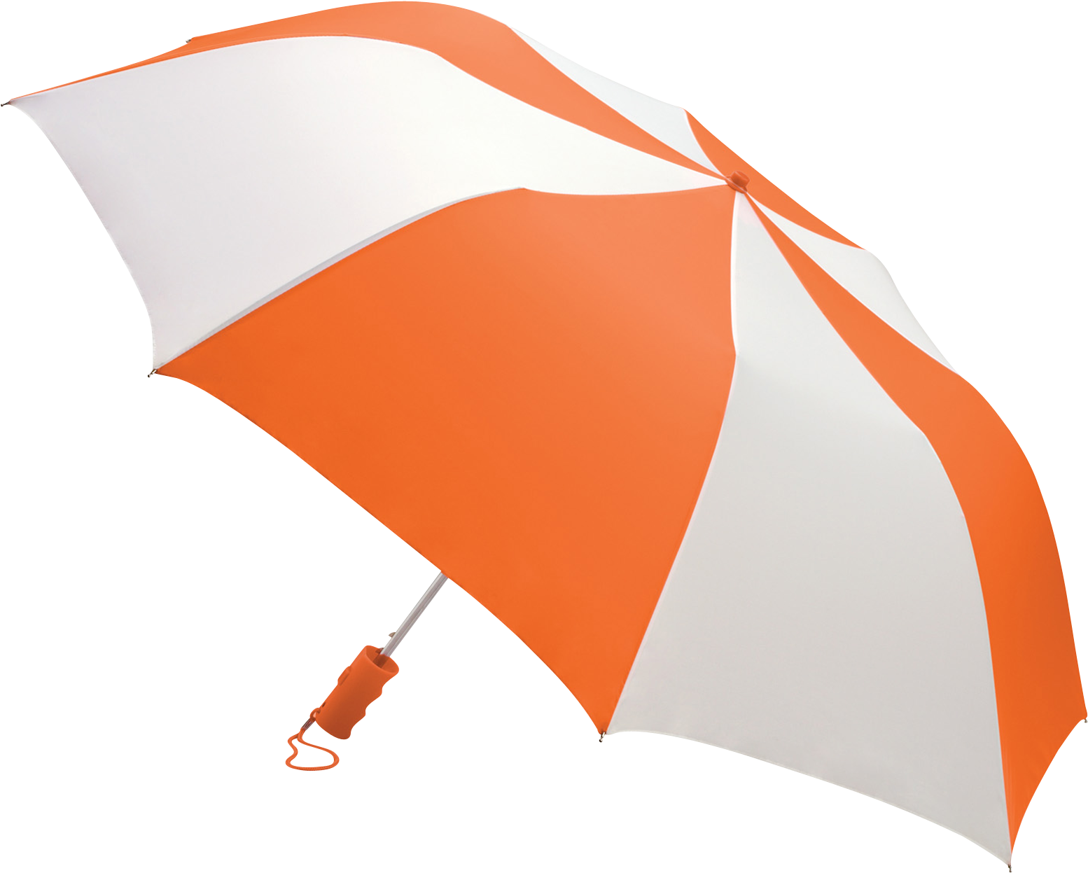 Orange/white Classic Umbrella - Orange And White Umbrella Png (1600x1600)