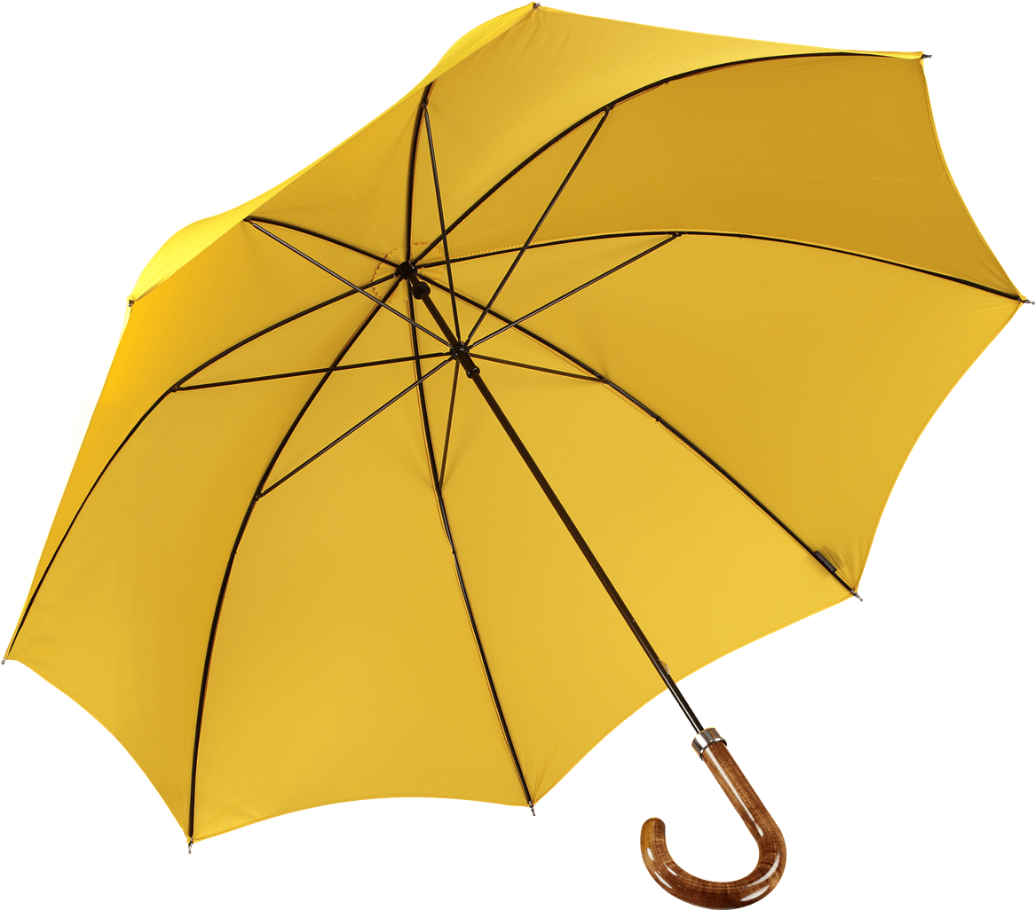 Menswear Accessories Walking Umbrella Yellow - Open Yellow Umbrella (1200x1062)