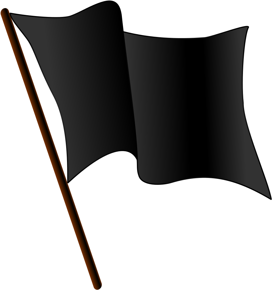 Black Flag Waving - Red Flag Waving Animated (951x1024)