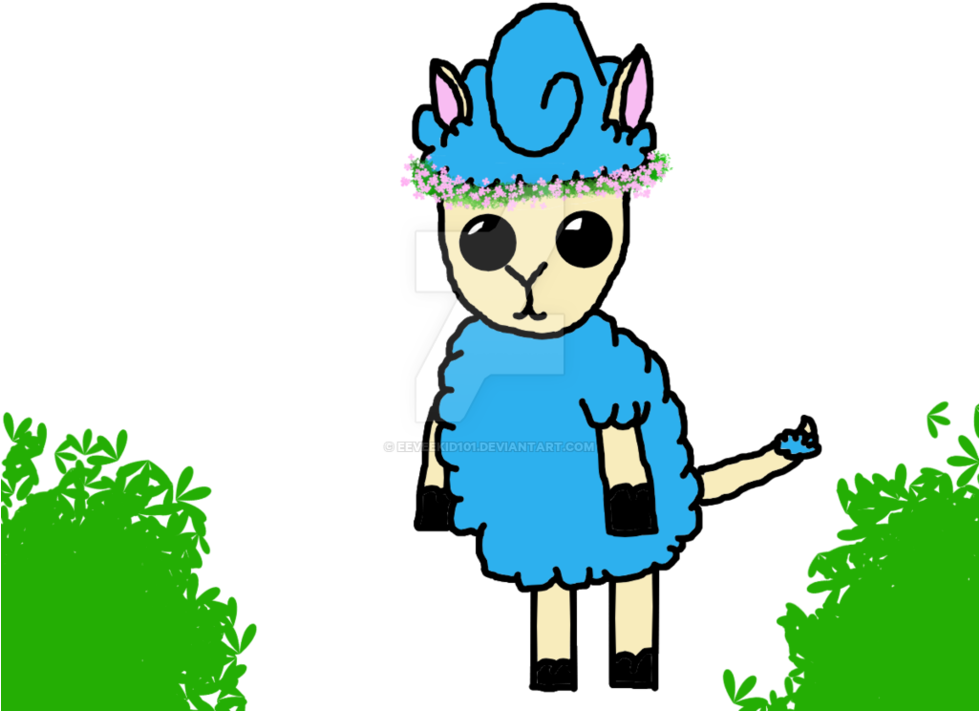 Cloud In A Flower Crown By Eeveekid101 - Cartoon (978x816)