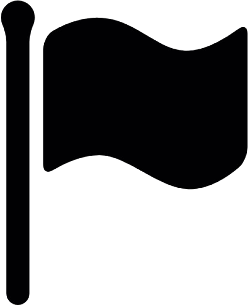 Red Flag - Flag Silhouette (626x626)