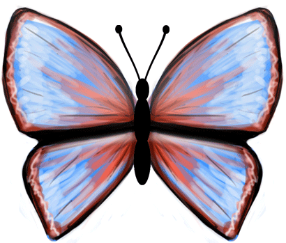 Animated Butterfly Clipart - Animated Butterfly (410x349)