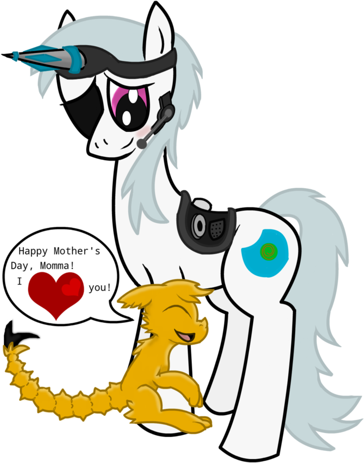 Happy Mother's Day By Draconianqueen - Cartoon (821x973)