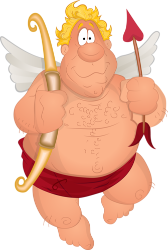 Valentine's Day Cupids Men - Cartoon Cupid (335x500)