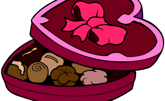 Mothers Day Chocolates - Chocolate Clipart (570x350)
