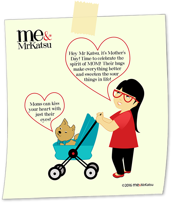 Hey Mr Katsu, It's Mother's Day Time To Celebrate The - Cartoon (597x700)