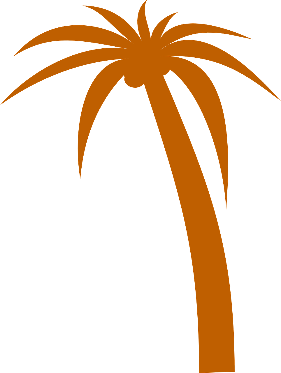 Palm Tree Palm Tropical Exotic Png Image - Palm Tree Clip Art (964x1280)
