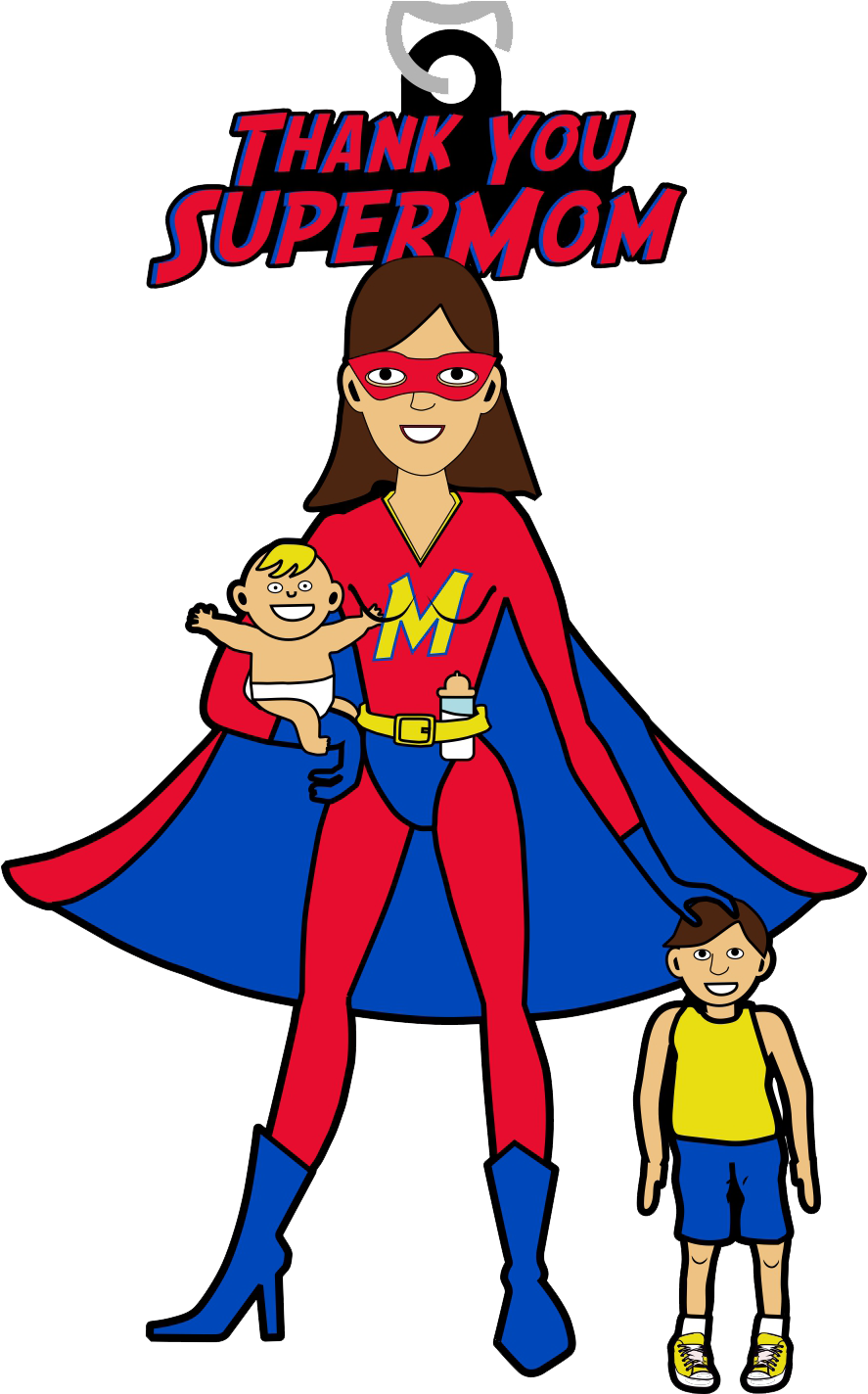 Super Mom 5k - Cartoon (1066x1423)