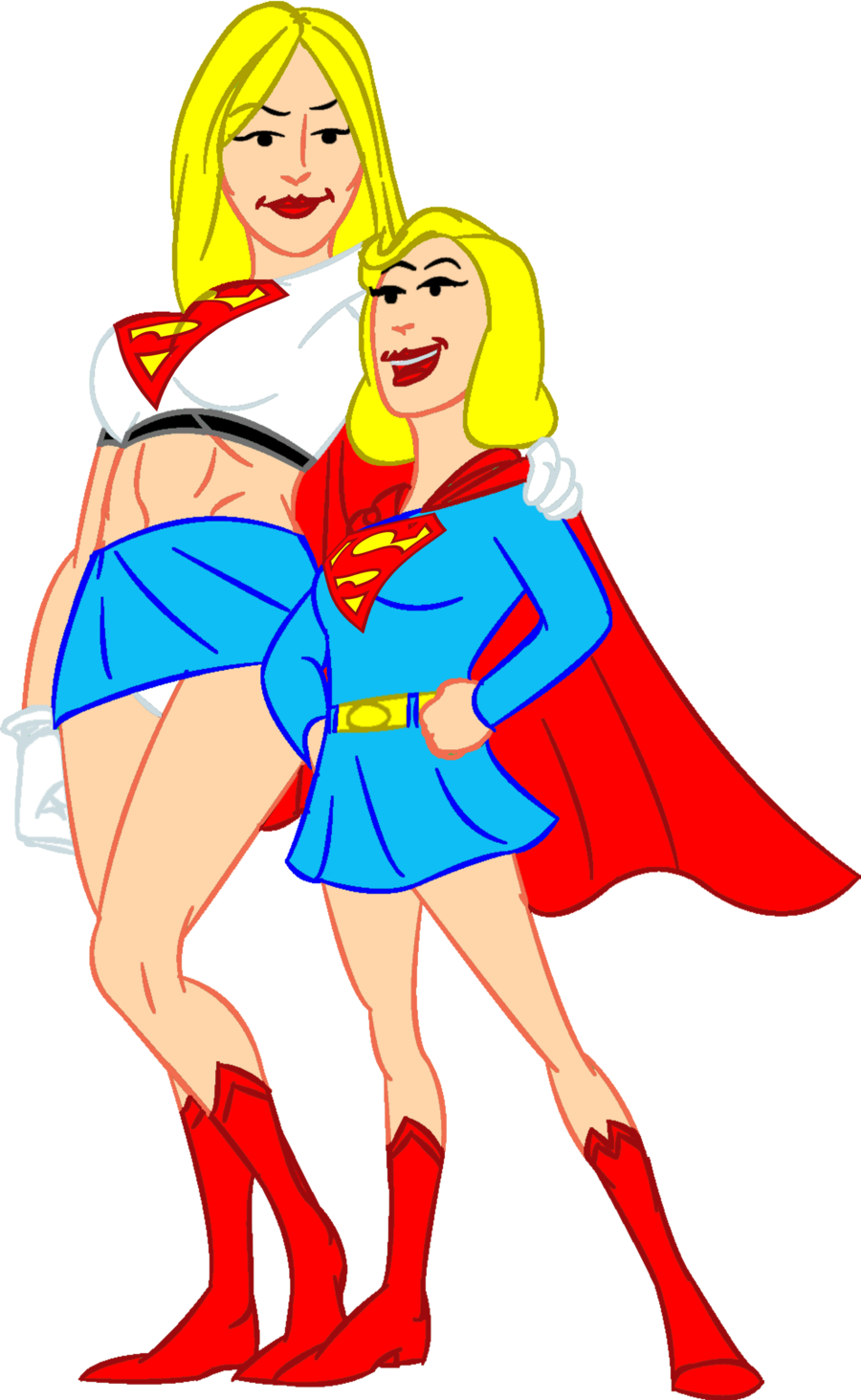 Commish Super Mom N Girl By Legacy1976 - Human Behavior (900x1463)