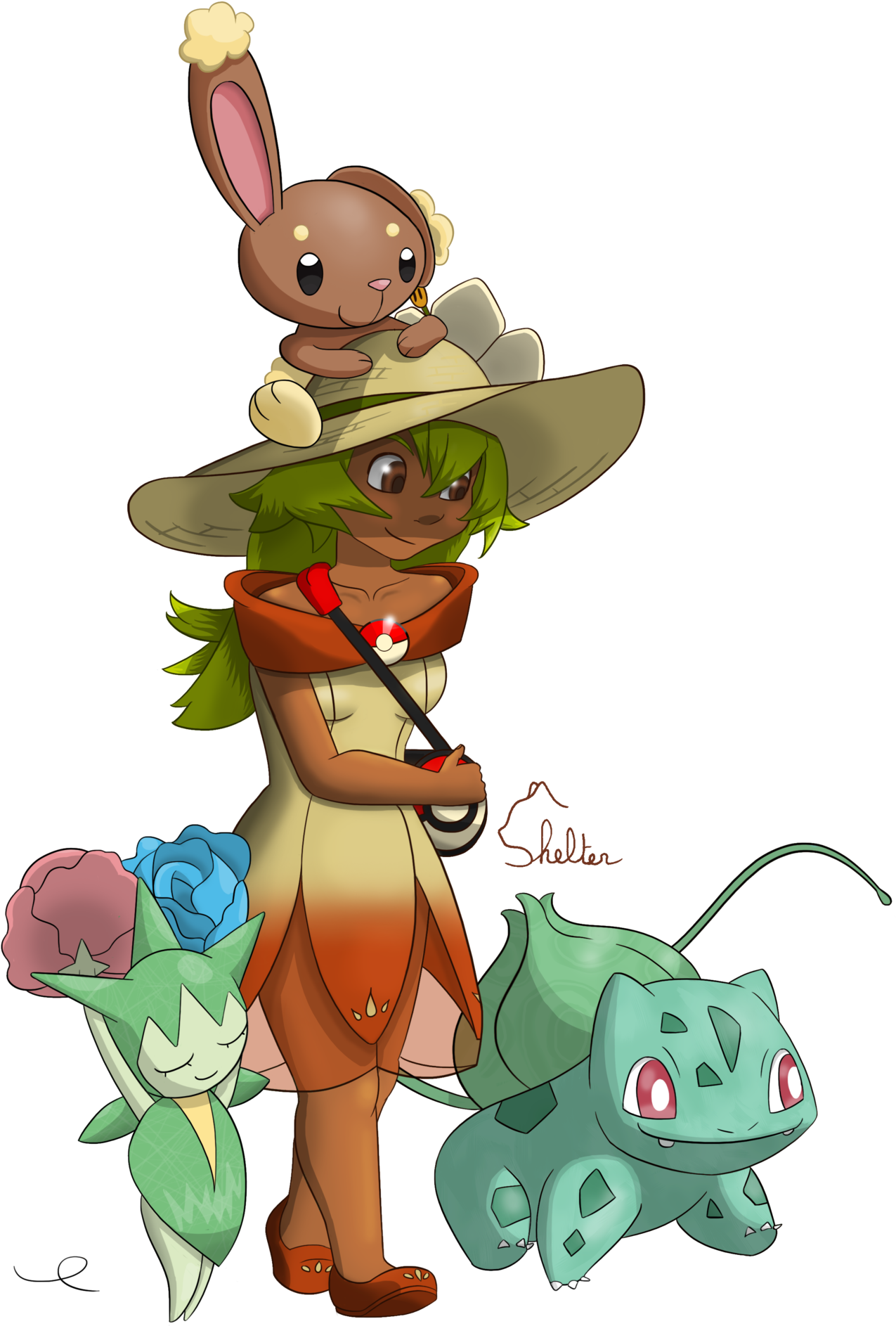 Pokemon Trainer Amalia By Shelter-cat - Cat (1600x1978)