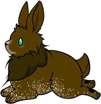 Brown Fat Rabbit By King-asriel - Illustration (400x401)