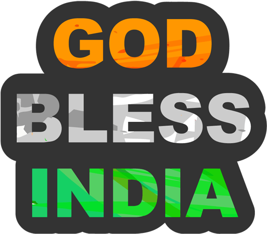 God Bless India Sticker - Think Success: How To Take Your Life, Success, And (528x528)