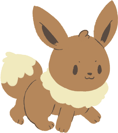 Round Eevee By Eledora - Pokémon (500x500)