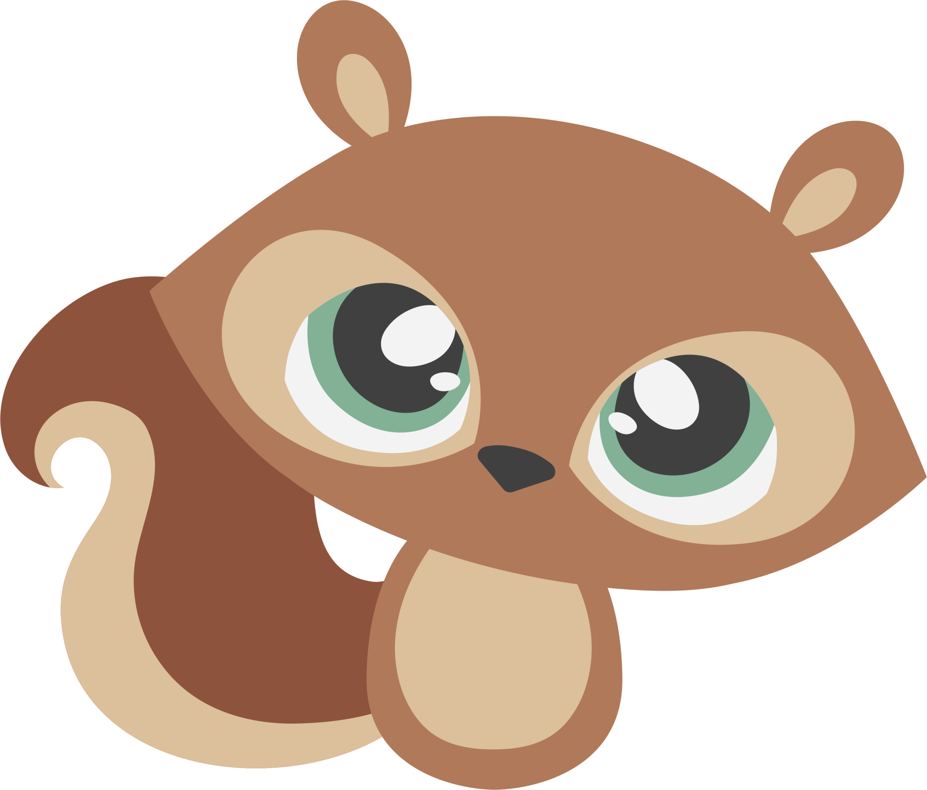 Bunny Skunk Squirrel Raccoon Fox Forest Friends 9pc - Illustration (3006x2560)