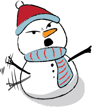 Cute & Lovely Snowman Stickers Messages Sticker-6 - Snowman (408x408)
