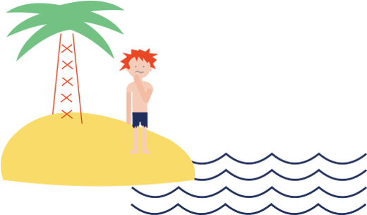 Barren Clipart Desert Island - Deserted Island Island Gif (600x400)