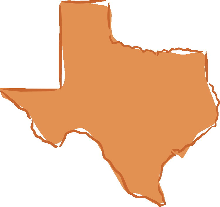 Clip Arts Related To - Orange State Of Texas (750x706)