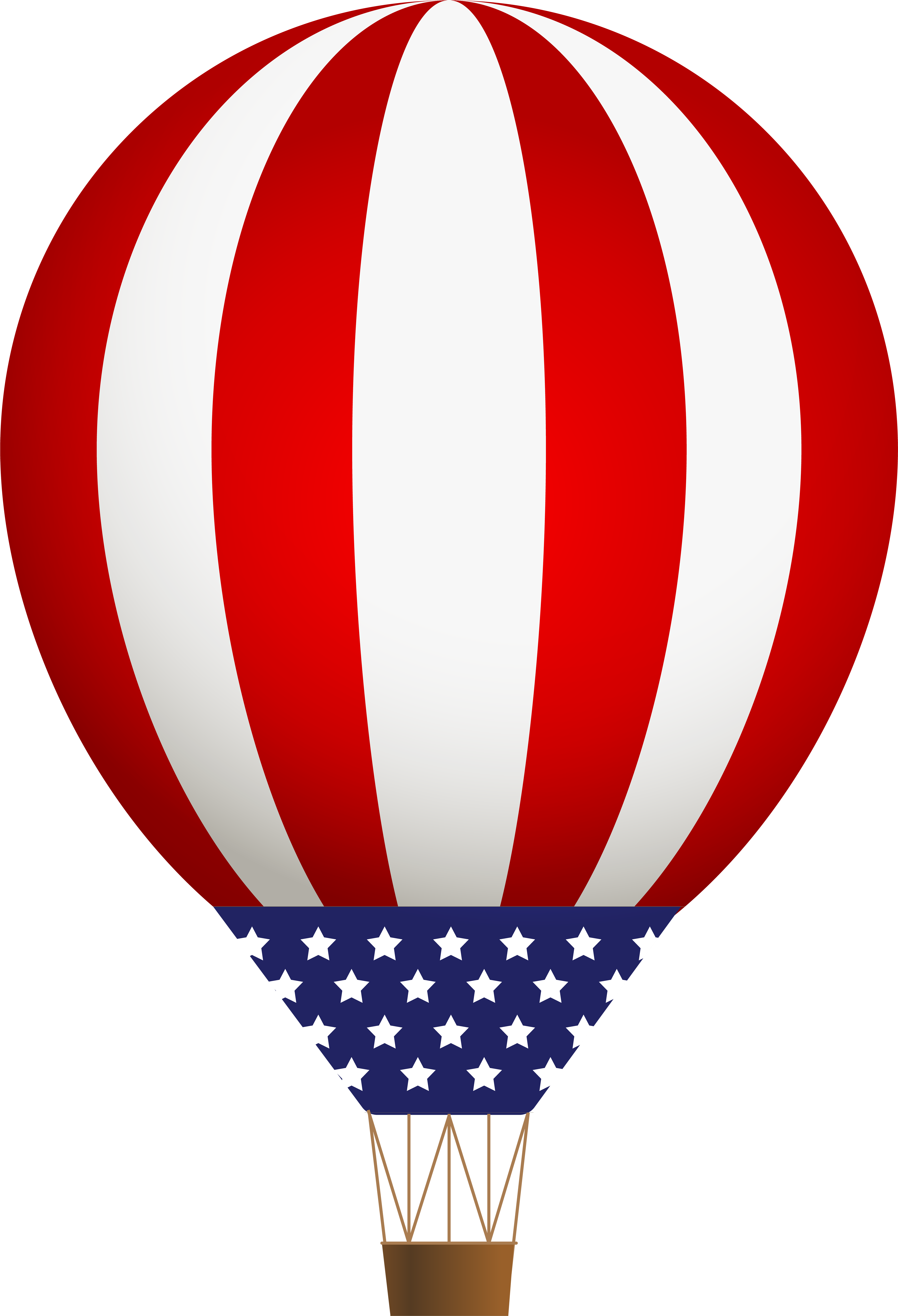 Usa Air Balloon Png Clipart 549×625 Pixels - 4th Of July Hot Air Balloon (5462x8000)