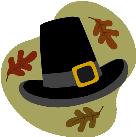 Pilgrim Hat Clipart - Happy Birth Day Image For Roni (446x448)