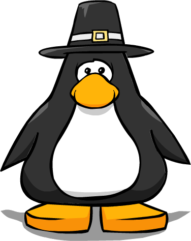 Pilgrim Hat On A Player Card - Club Penguin Ninja Mask (376x474)