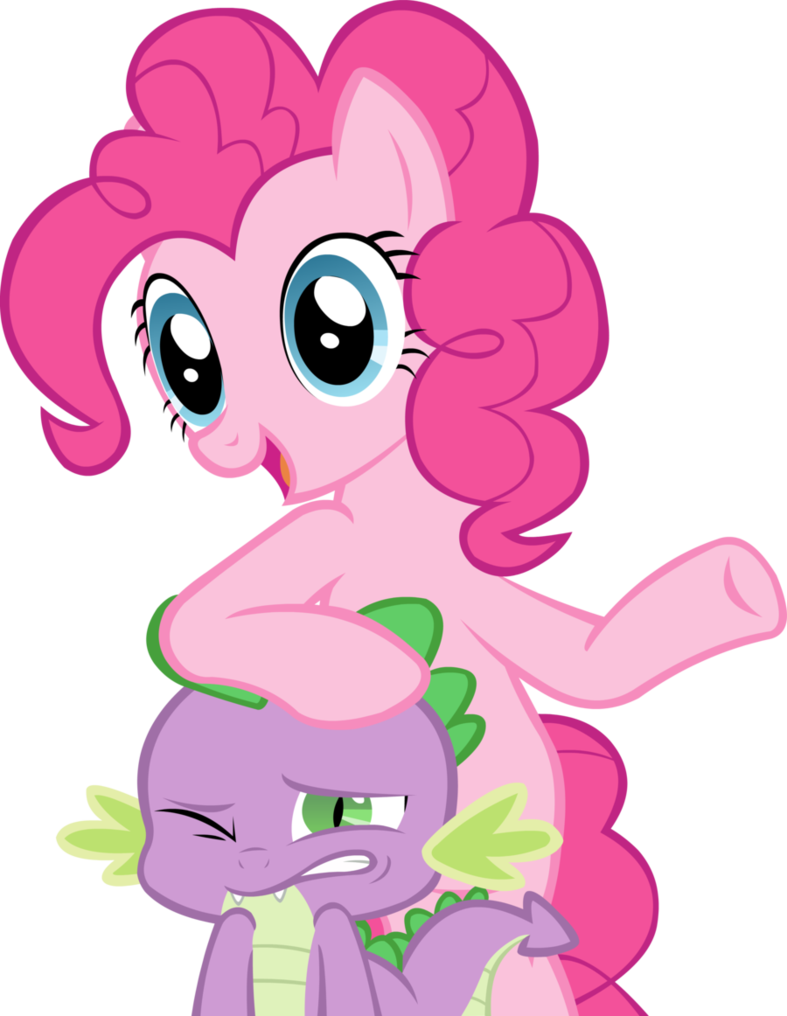 Pinkie Pie And Spike By Trotpilgrim - Mlp Spike X Pinkie Pie (787x1016)