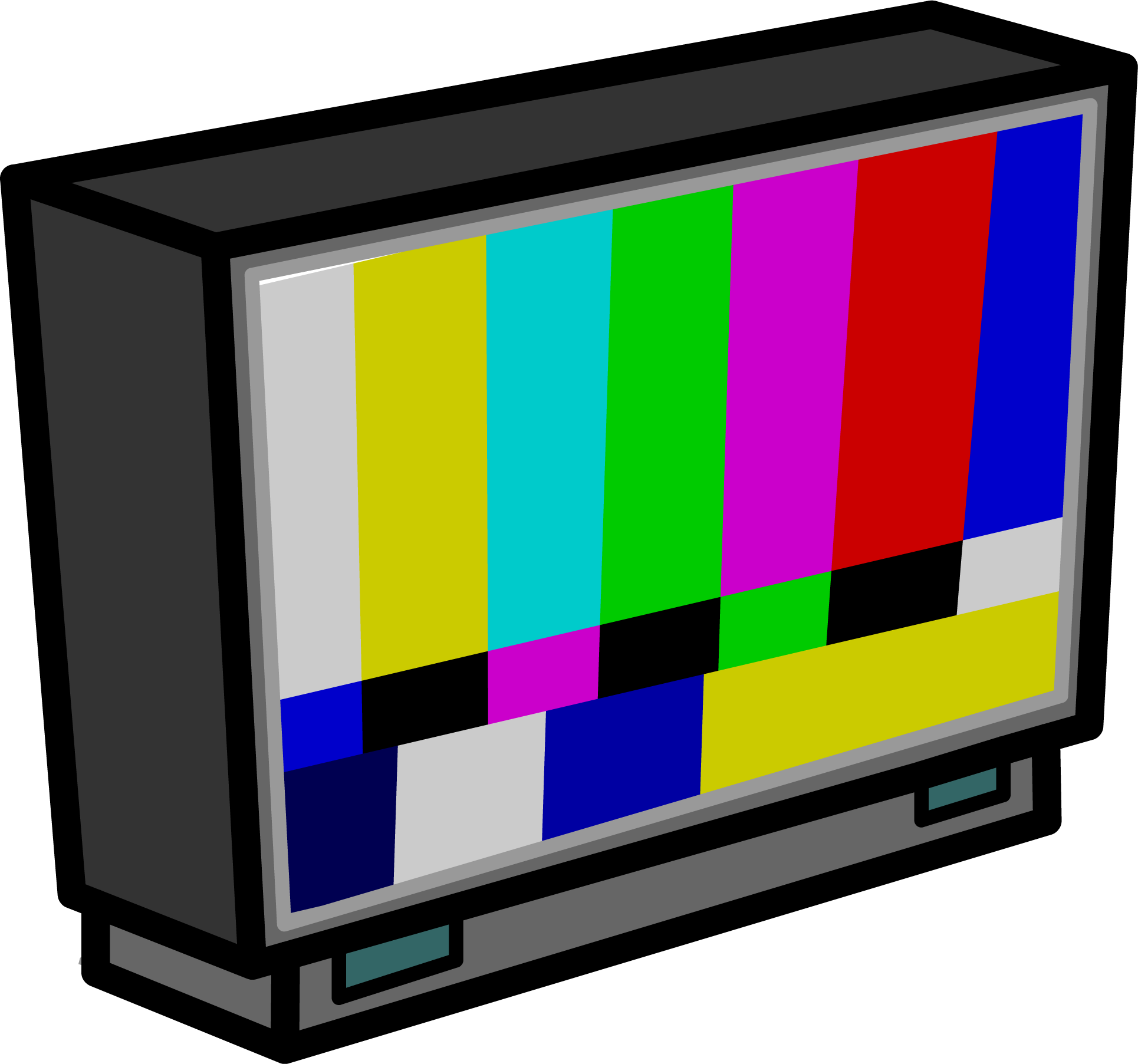 Big Screen Tv Sprite 022 - Club Penguin Big Screen Tv (1930x1805)